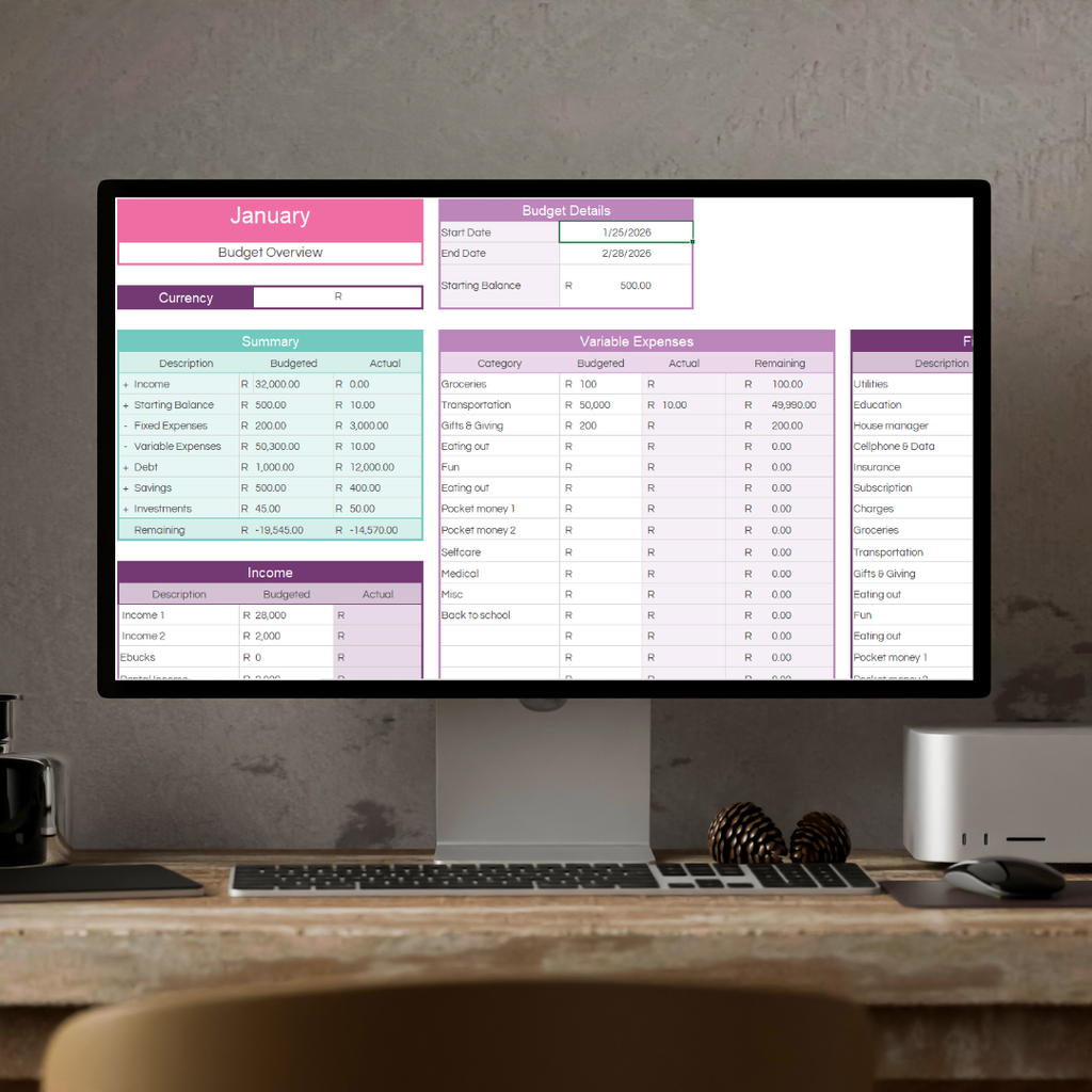 The Family Finance Planner (excel)
